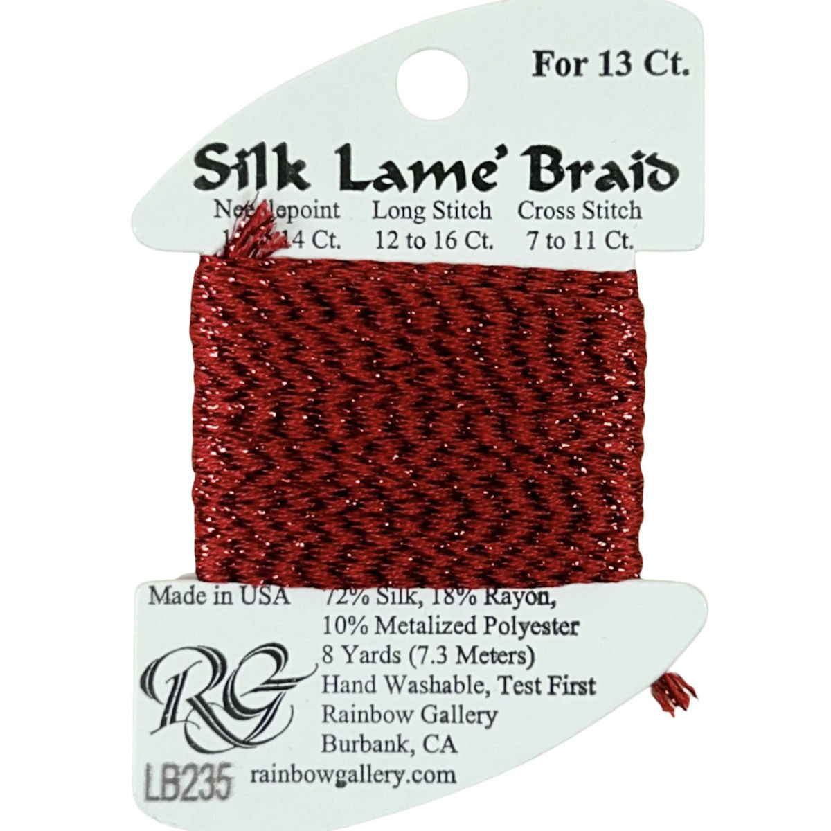 Silk Lame 13 - LB235 Flame Scarlet