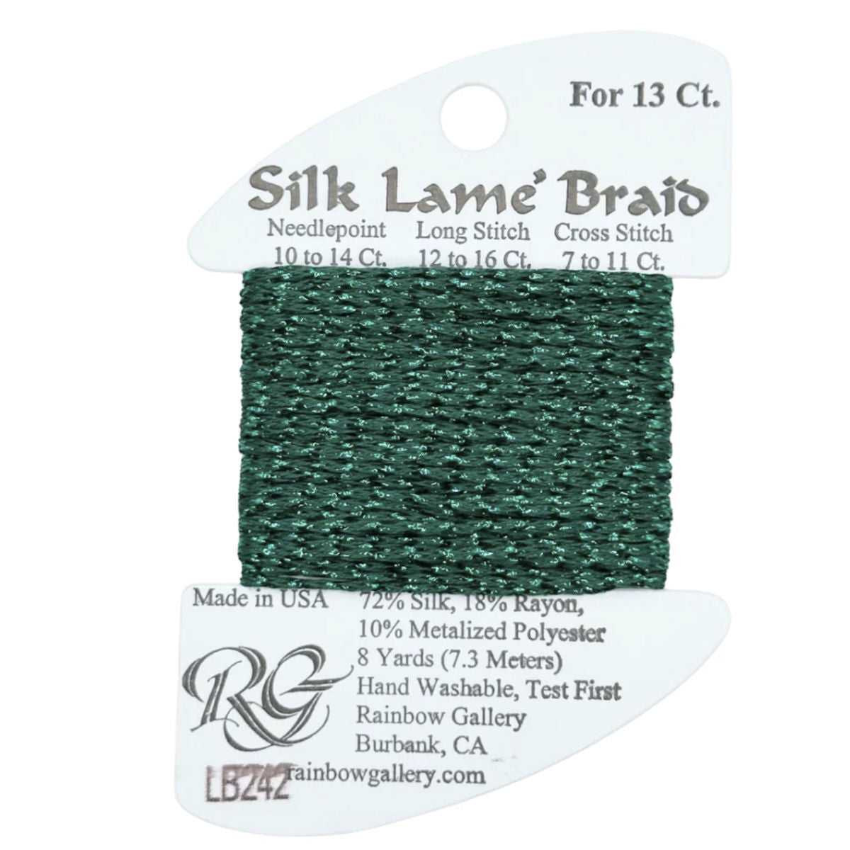 Silk Lame 13 - LB242 Peacock Green