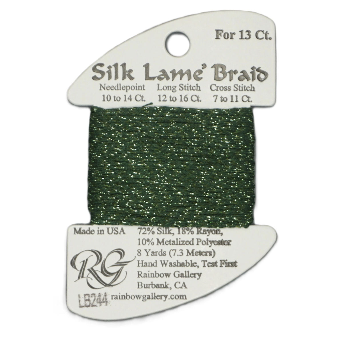 Silk Lame 13 - LB244 Vineyard Green