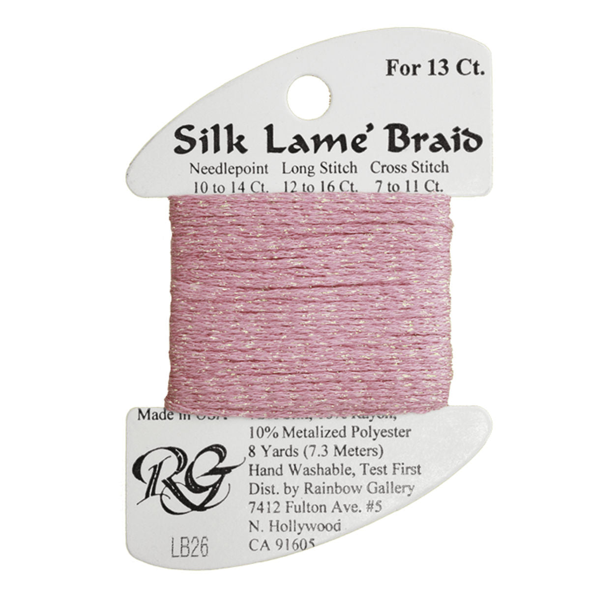 Silk Lame 13 - LB26 Raspberry