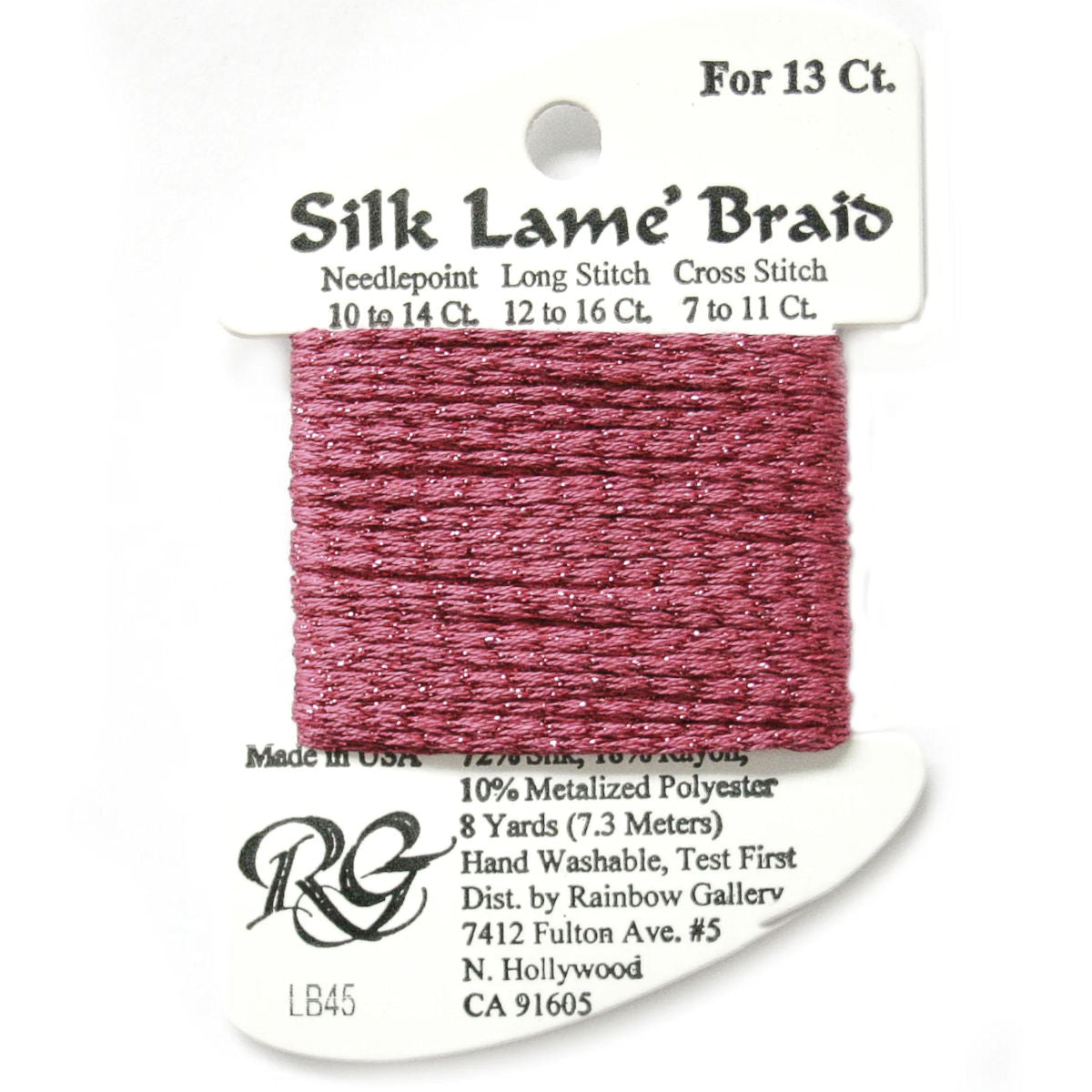 Silk Lame 13 - LB45 Deep Rose
