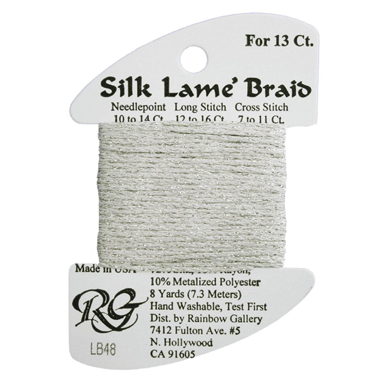 Silk Lame 13 - LB48 Silver