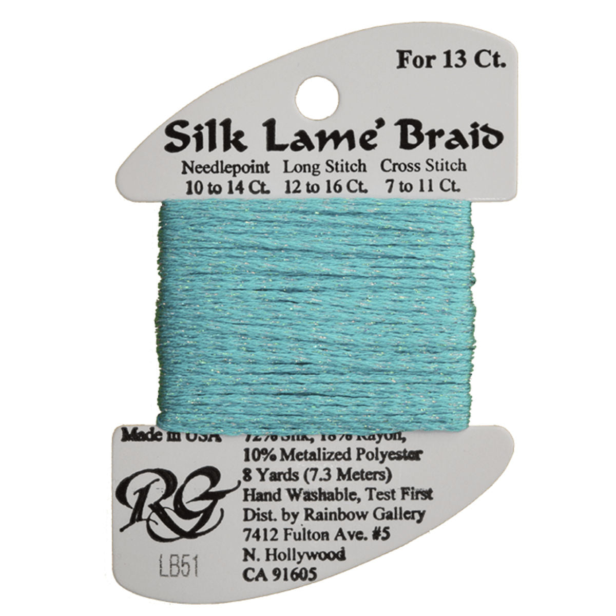 Silk Lame 13 - LB51 Turquoise