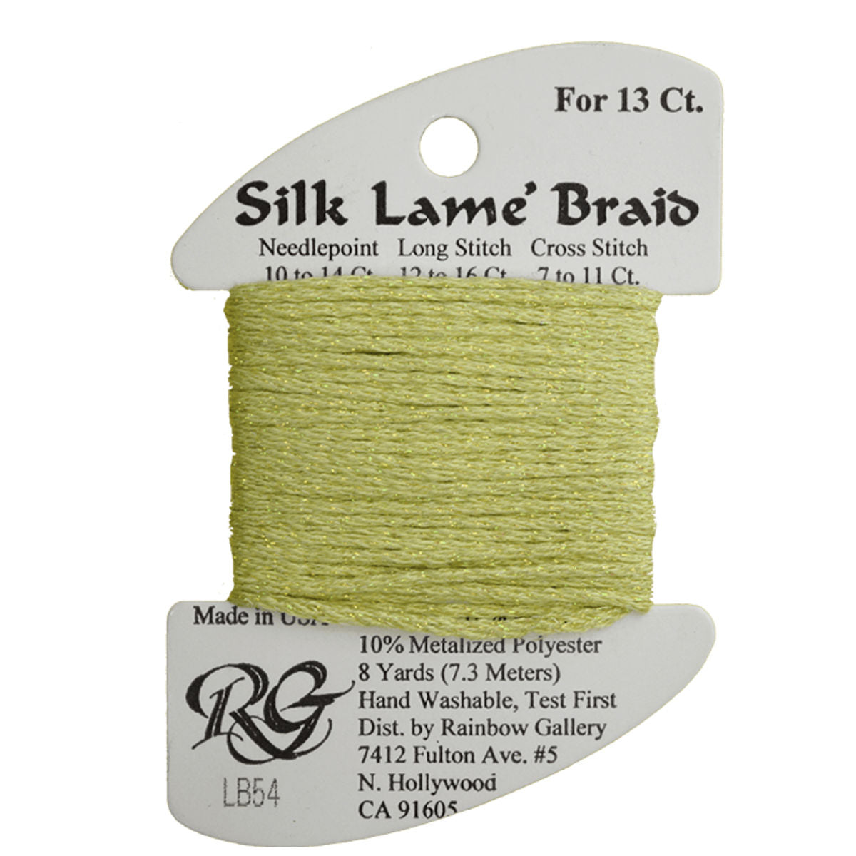 Silk Lame 13 - LB54 Lite Avocado