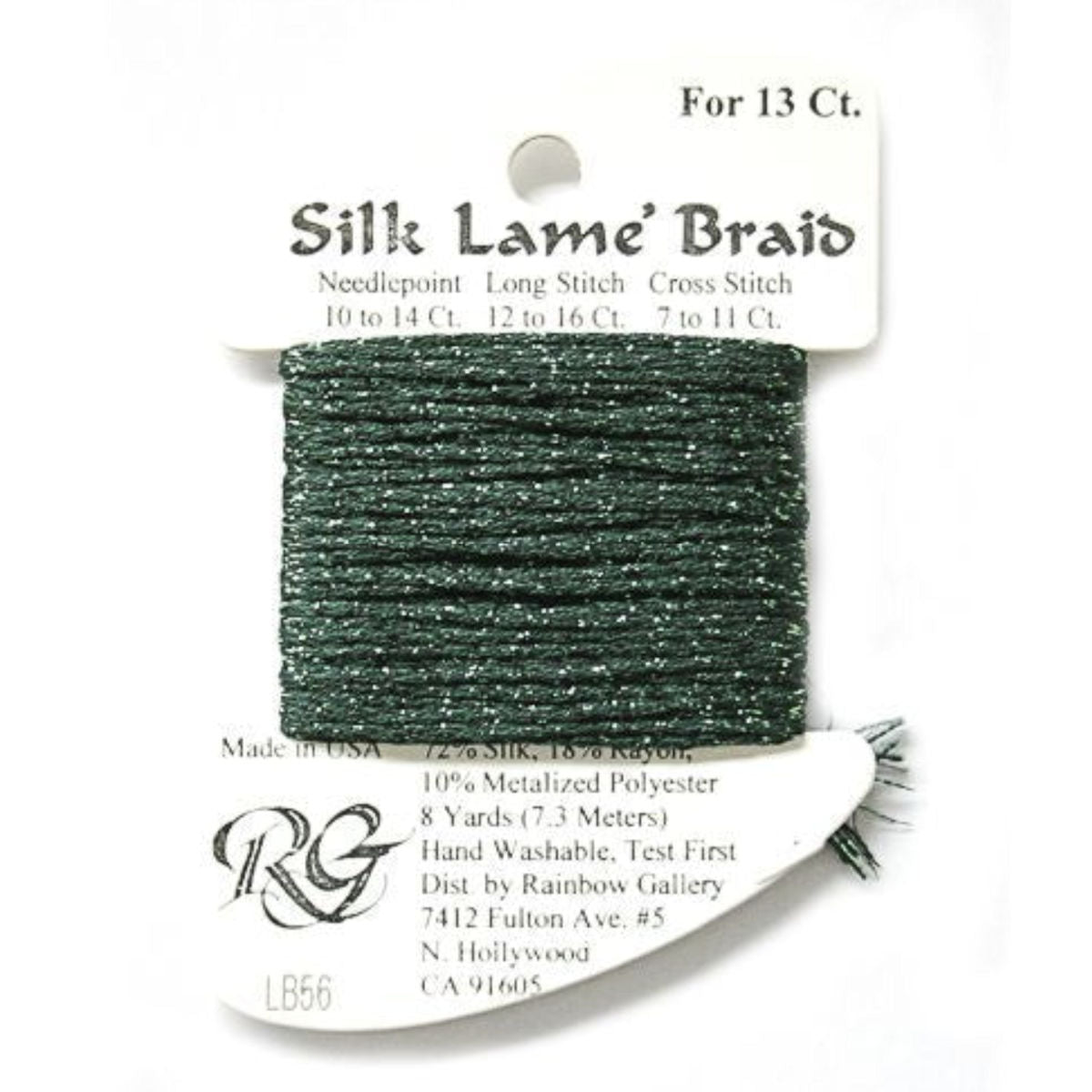 Silk Lame 13 - LB56 Forest Green