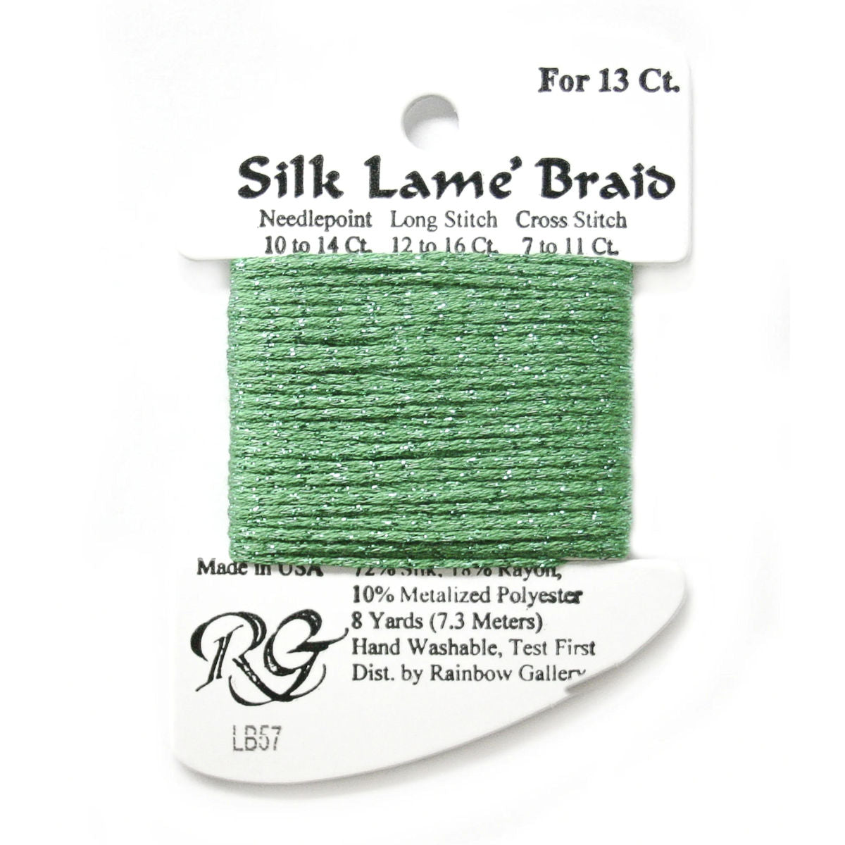 Silk Lame 13 - LB57 Christmas Green