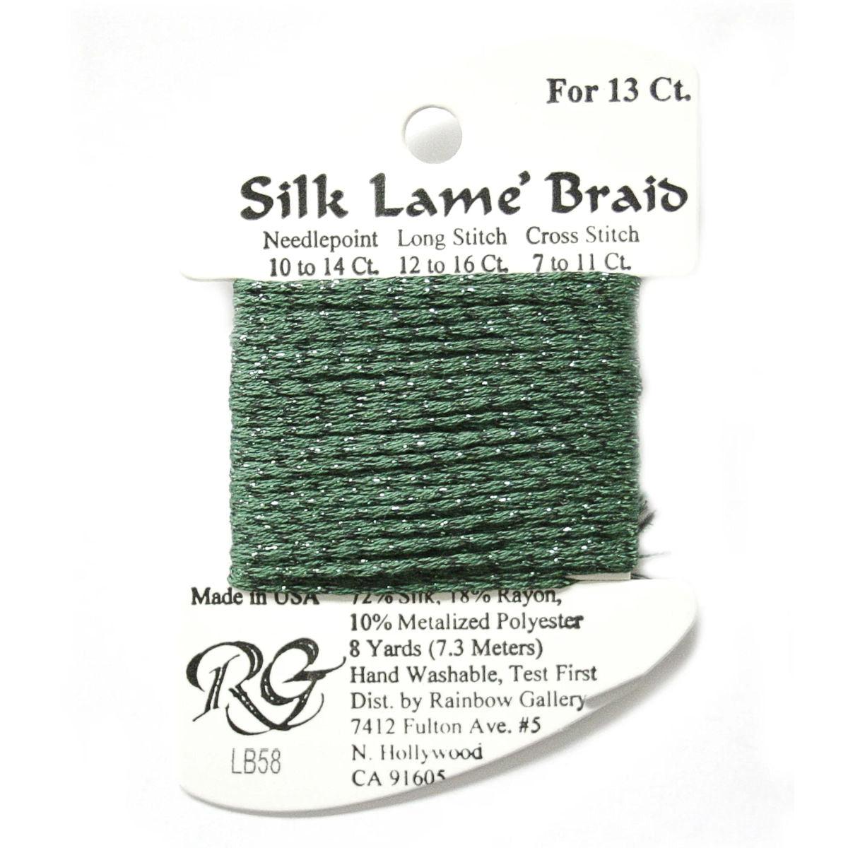 Silk Lame 13 - LB58 Dark Xmas Green