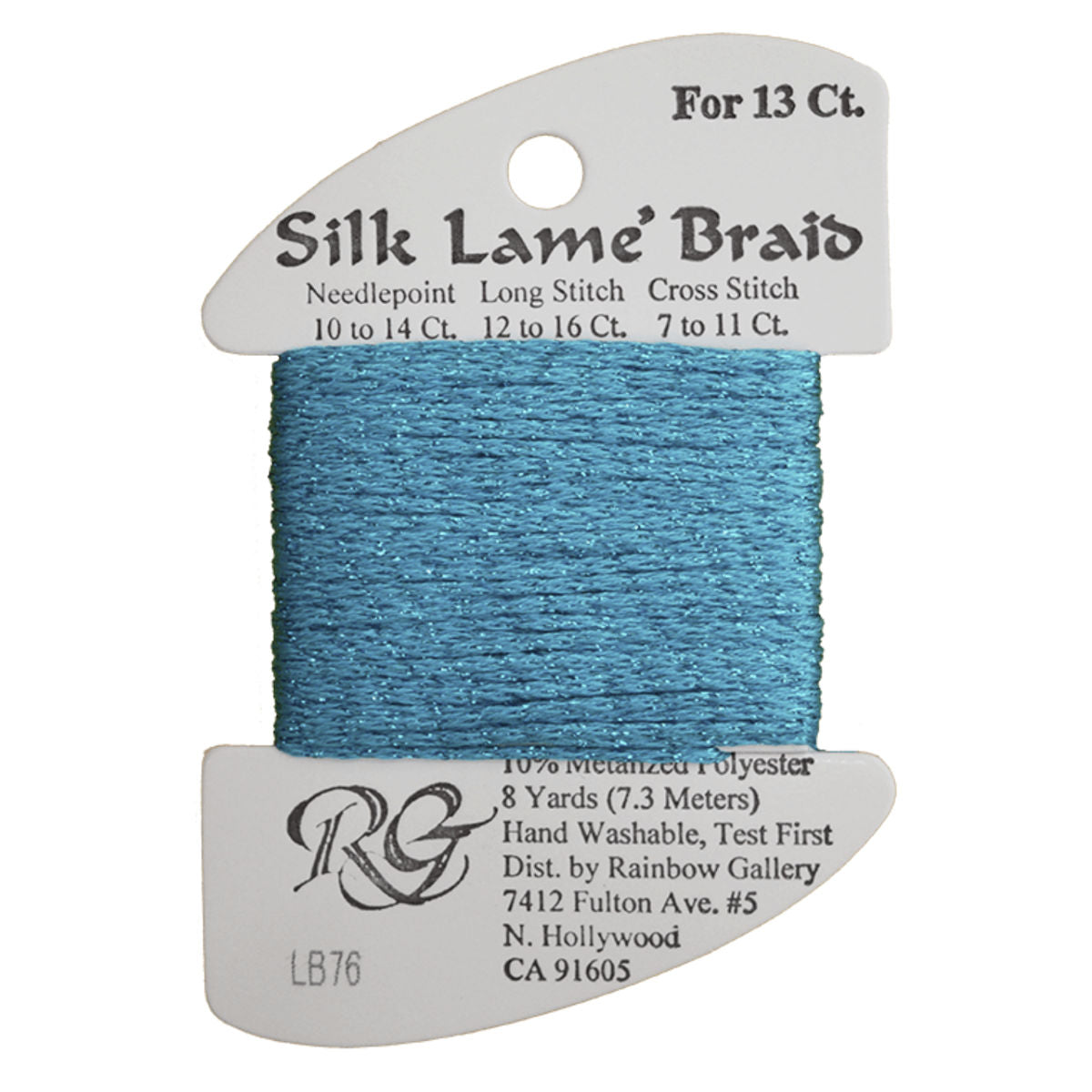 Silk Lame 13 - LB76 Peacock Blue