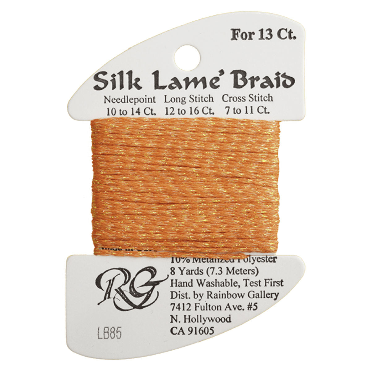 Silk Lame 13 - LB85 Tangerine