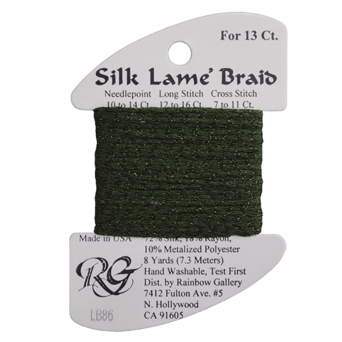 Silk Lame 13 - LB86 Deep Forest Green