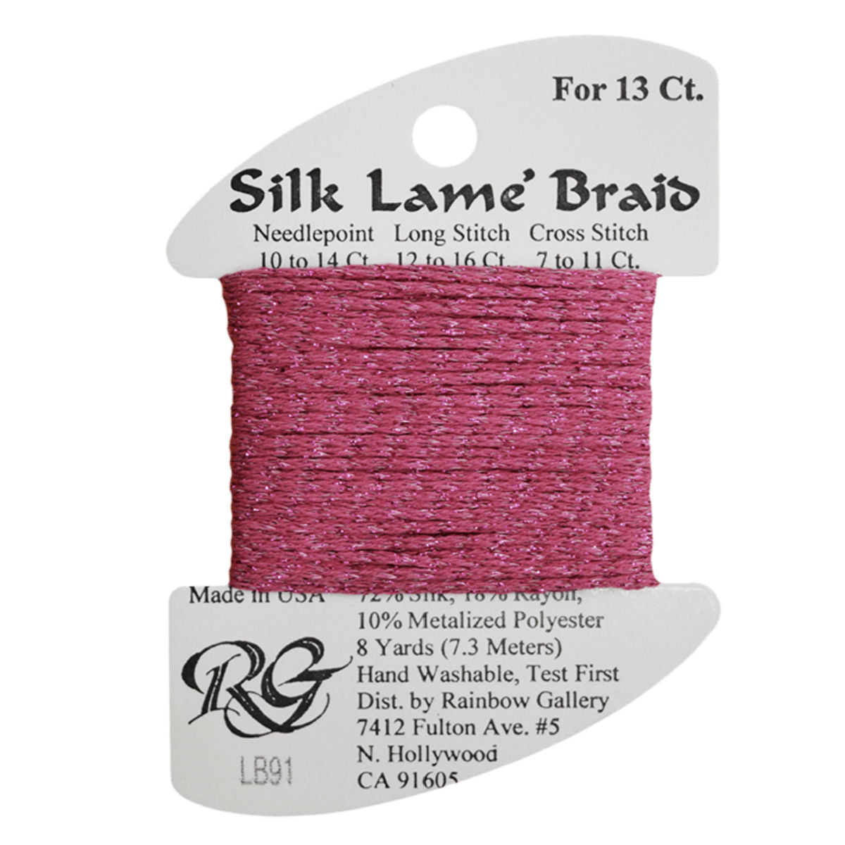Silk Lame 13 - LB91 Dark Raspberry