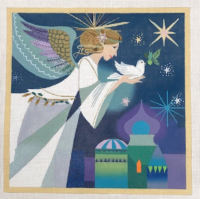 Love You More Needlepoint Angel of Peace LH-02