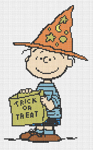 Officially Needlepoint PNTS-HALL12 
PEANUTS Halloween - Linus Wizard Costume Canvas