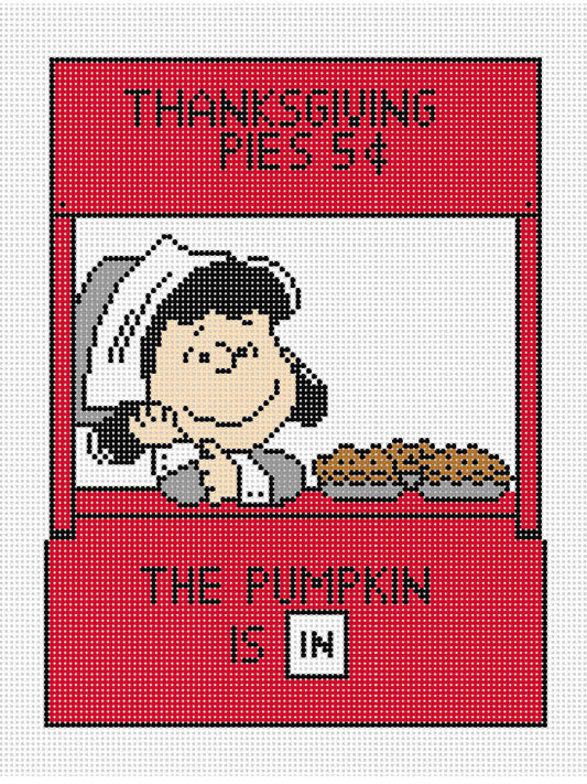 PEANUTS Thanksgiving -  Lucy as Pilgrim in Pie Booth