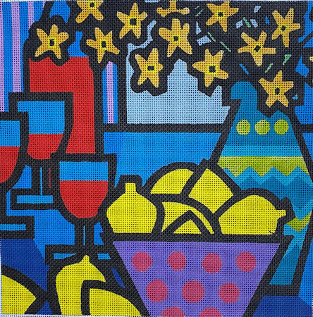 Wine, Lemon and Flowers (TS)