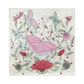 CBK Needlepoint Collections Maya Lindberg ML-PL08 Blooming Butterflies