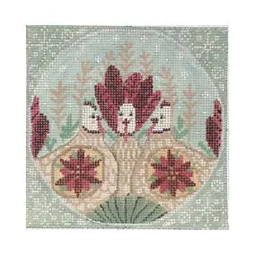 CBK Needlepoint Maja Lindberg French Hens ML-XO 03