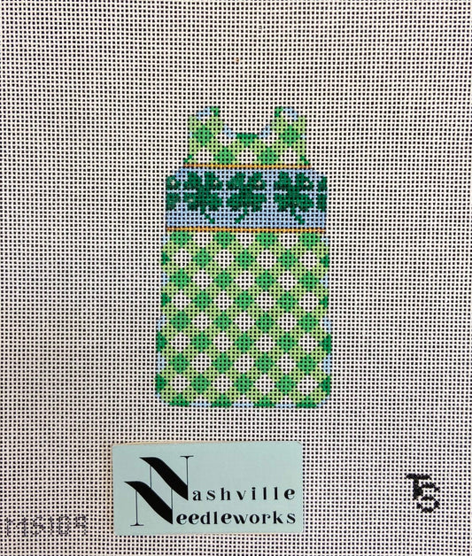 The Carolina Needlepoint Co. MS109 
Shamrock Mini Shift