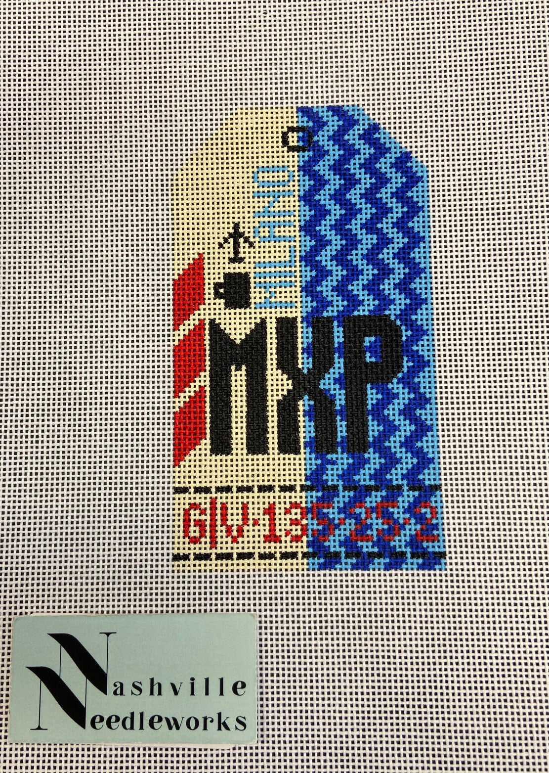 Hedgehog Needlepoint HH-MXP Milan MXP Luggage Tag