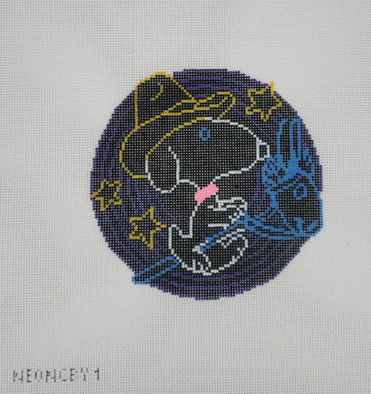 Peanuts - Snoopy Neon Cowboy on Vinyl Record - 