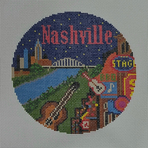 NeedlePaint 101832 Nashville Round Ornament