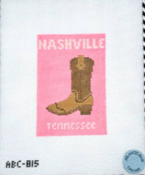 Atlantic Blue Canvas Nashville Travel Book ABC-815