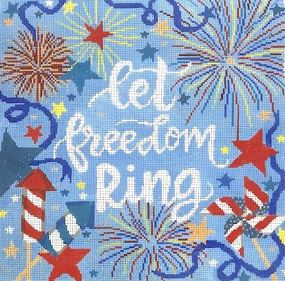 Laura Love Designs Let Freedom Ring Pillow LLPW-29