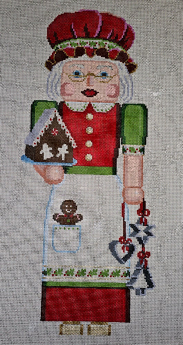 Susan Roberts Needlepoint Designs SR4196 Nutcracker Mrs. Claus