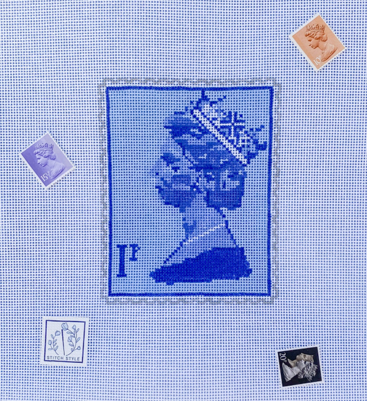 SS041 (TS) Queen Elizabeth Stamp Blue