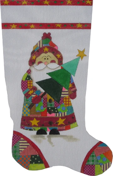 Original Santa Patchwork Stocking ST-112 (TS)