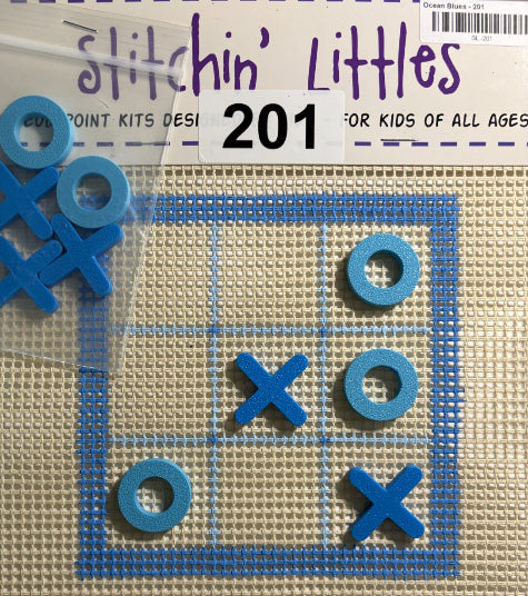 PurplePalmDesigns OceanBluesTicTacToe Stitchin'Littles 
SL-201