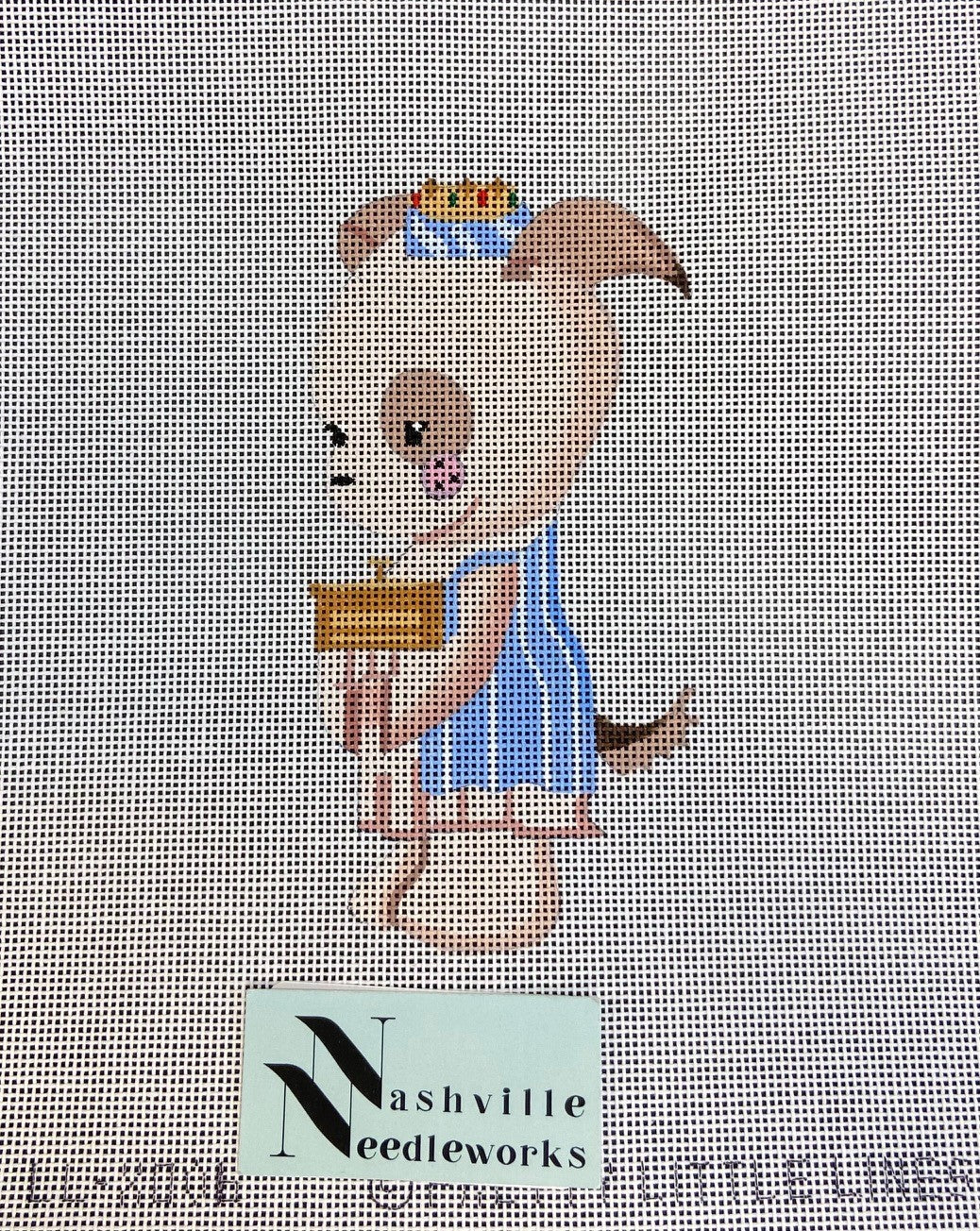 CBK Needlepoint Pretty Little Lines 
King Puppy-Animal Nativity LL-XO-06