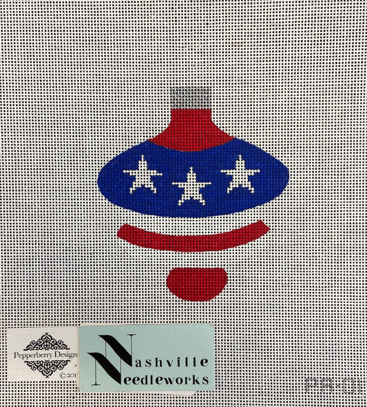 Pepperberry Designs Patriotic Spindle Ornament PA-01