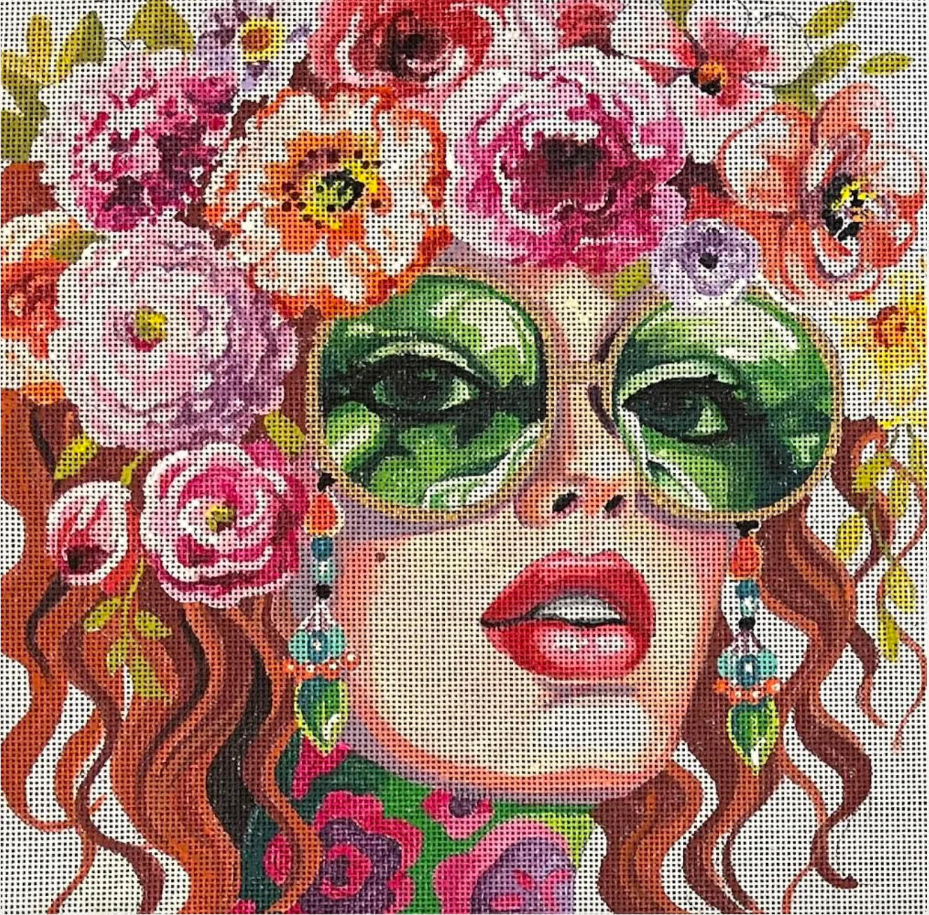 Colors of Praise Needlepoint PE254 Emerald Elegance 