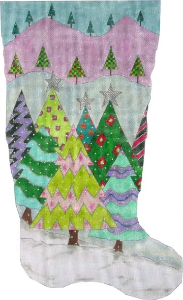 Patchwork Tree Stocking ST-121 (TS)