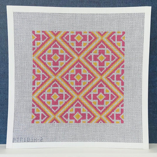 MEDALLION TILE 8X8 (PINK GOLDEN) (TS)