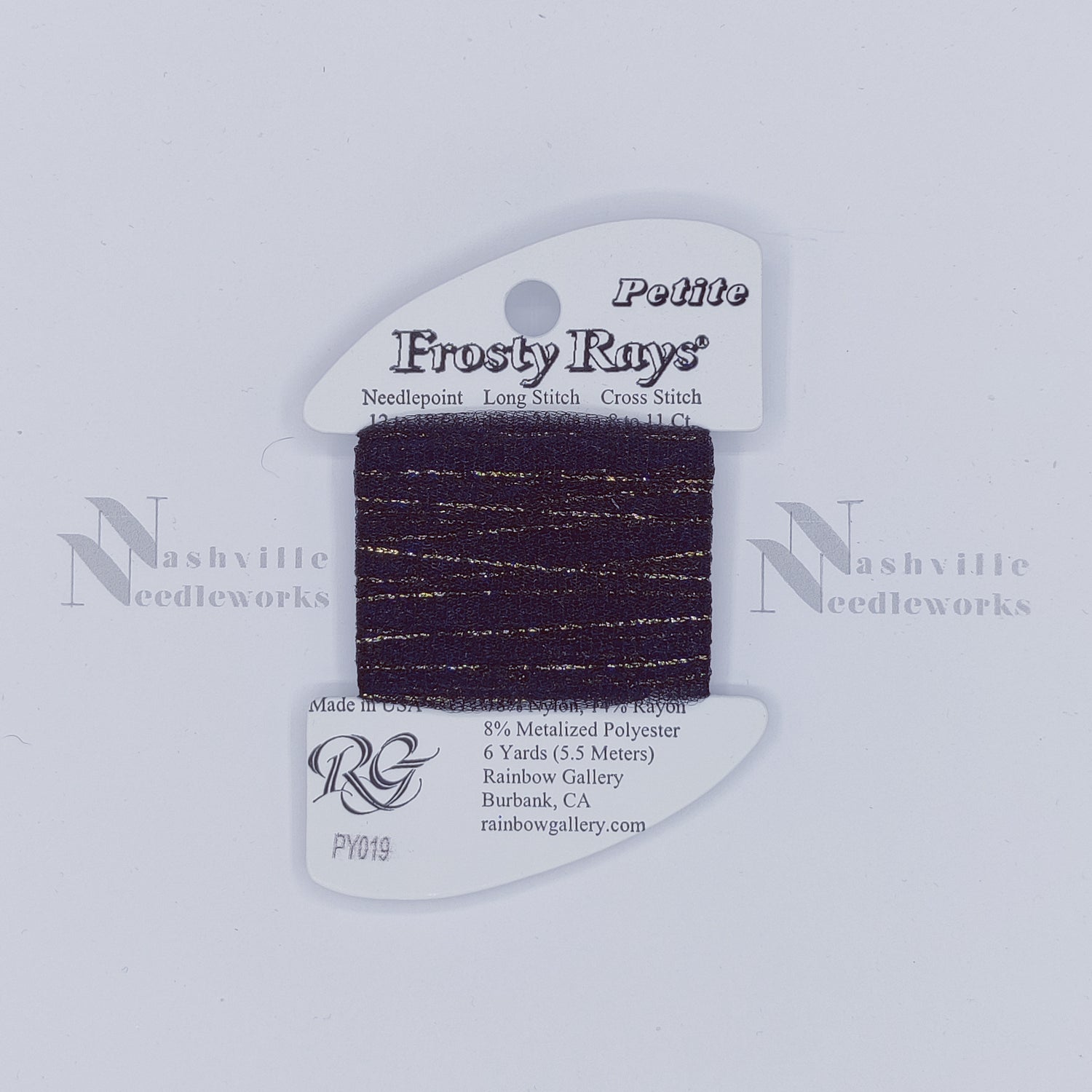 Petite Frosty Rays  Black Sparkle