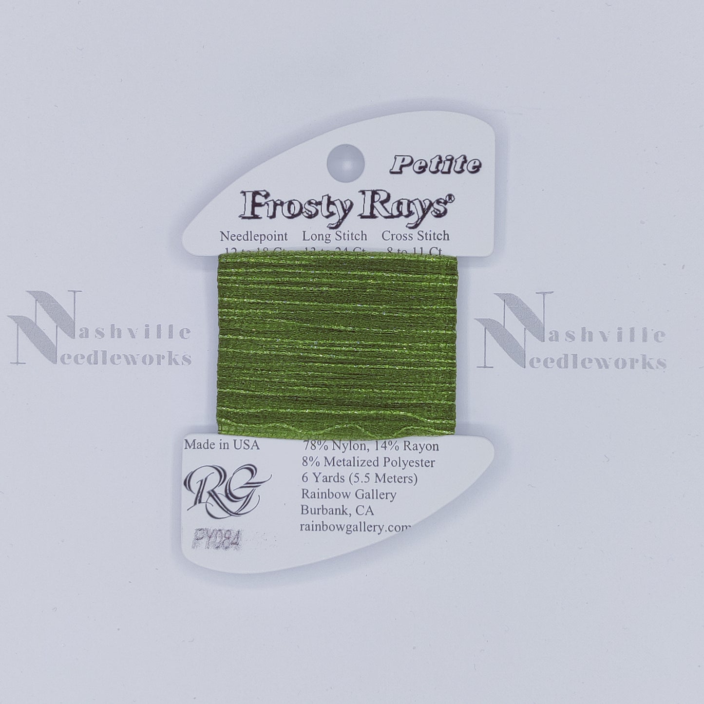 Petite Frosty Rays PY084 Med Olive Green Gloss