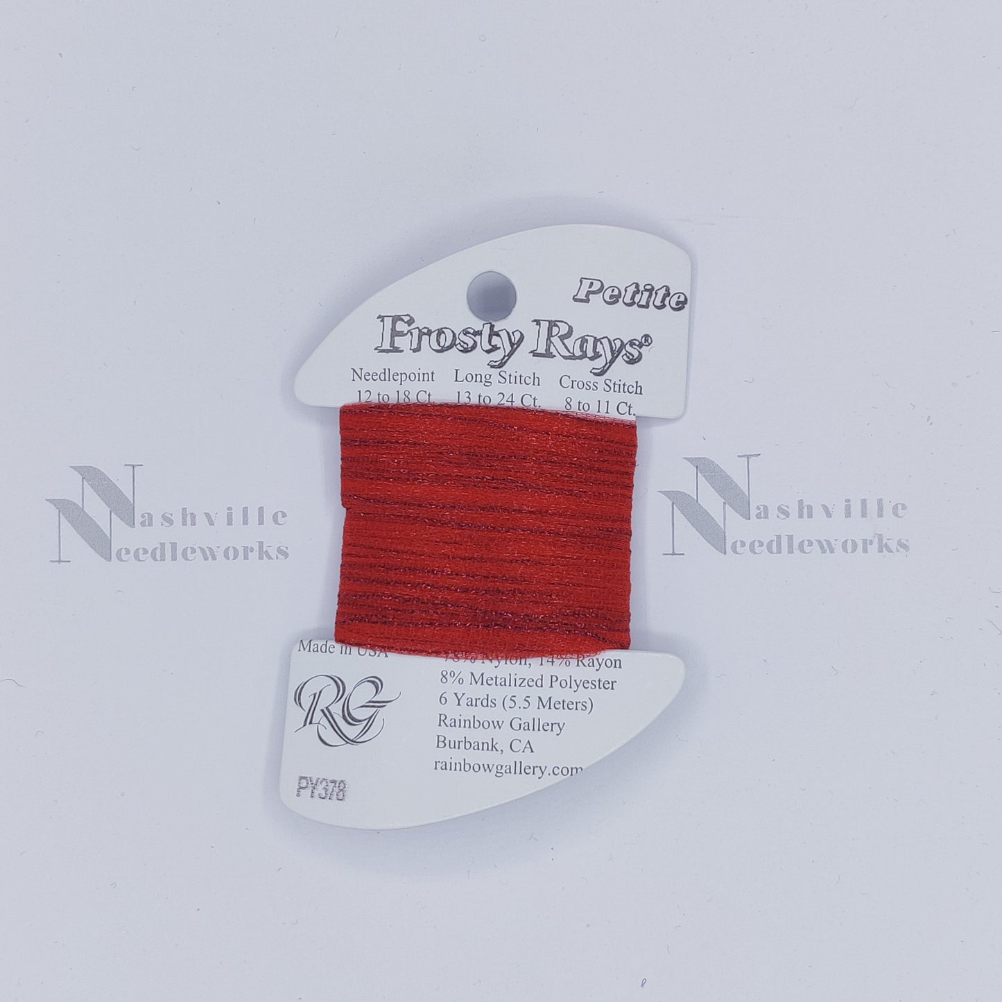 Petite Frosty Rays PY378 Ruby Red Gloss