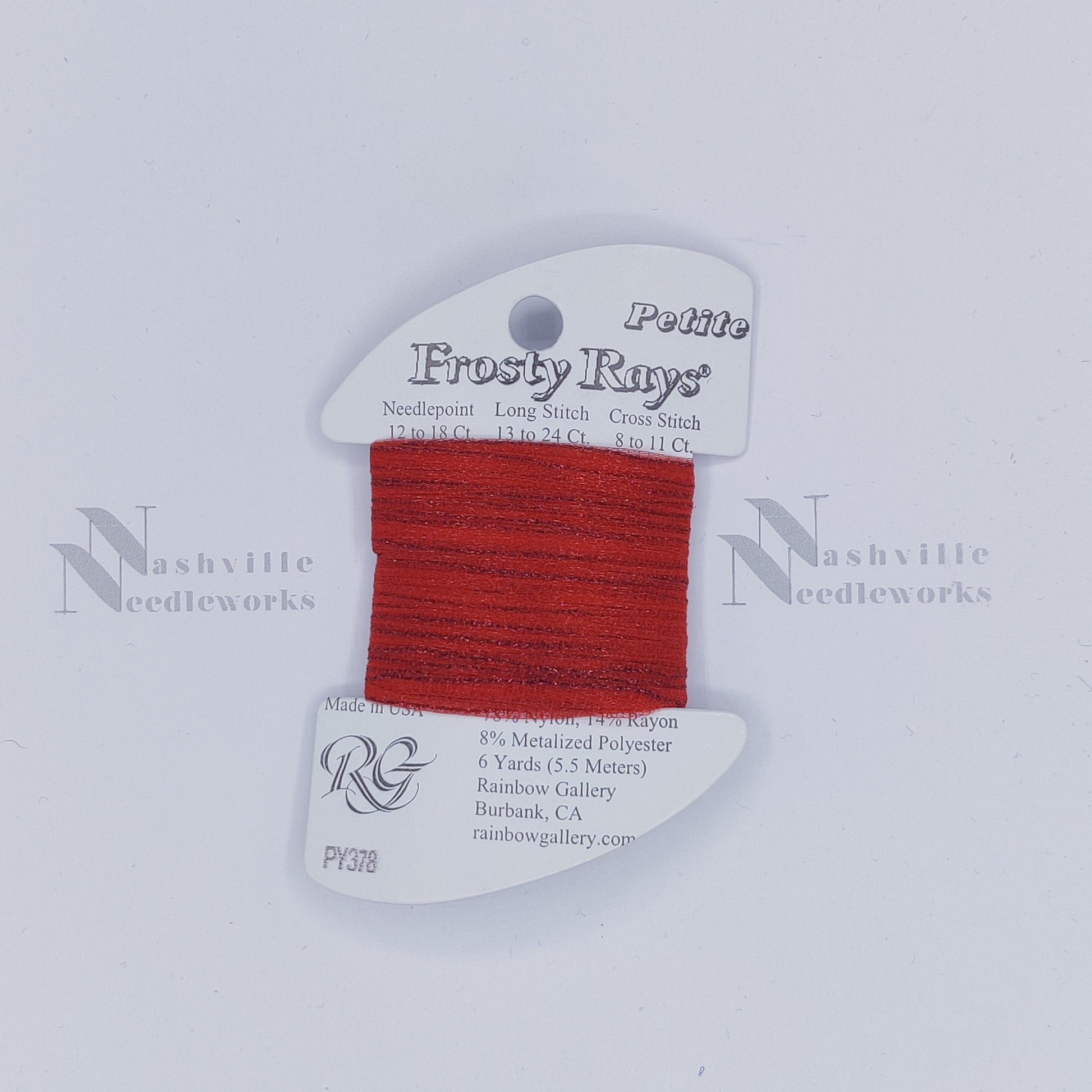 Petite Frosty Rays PY378 Ruby Red Gloss