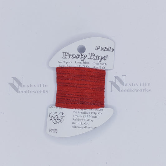 Petite Frosty Rays PY378 Ruby Red Gloss