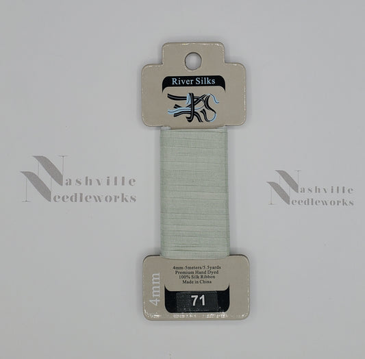 Pale Green Silk Ribbon - 71