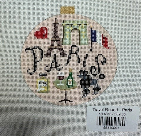 Bradley Needlepoint Co.DB1258
Travel Round - Paris