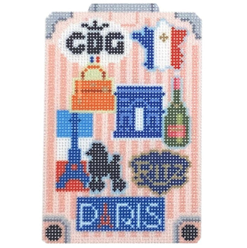 Bradley Needlepoint NTGKB192 Globe Trotter - Paris