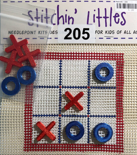PurplePalmDesigns PatrioticTicTacToe Stitchin'Littles SL-205