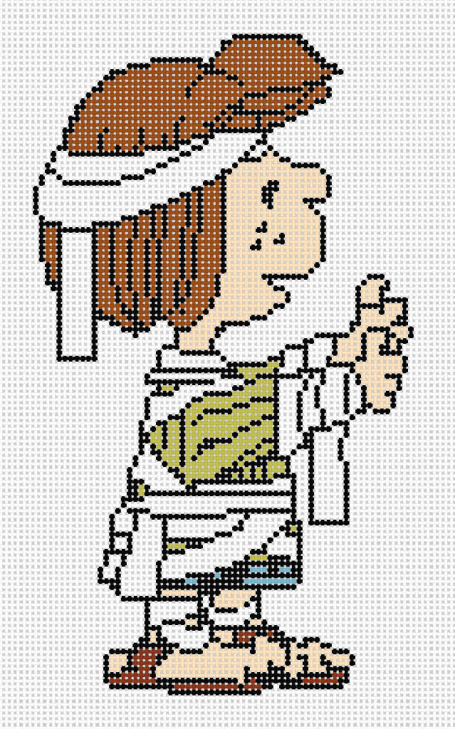Peanuts Halloween - Peppermint Patty in Mummy Costume Canvas