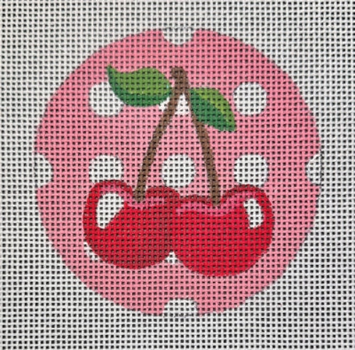 Raymond Crawford HO-2735 Pink Dot Cherries Round