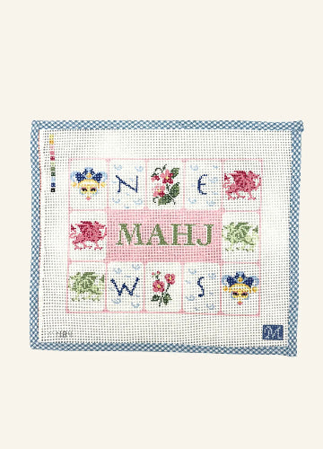 Maura Nolan Designs MN-184 Pink Mahjong Pouch