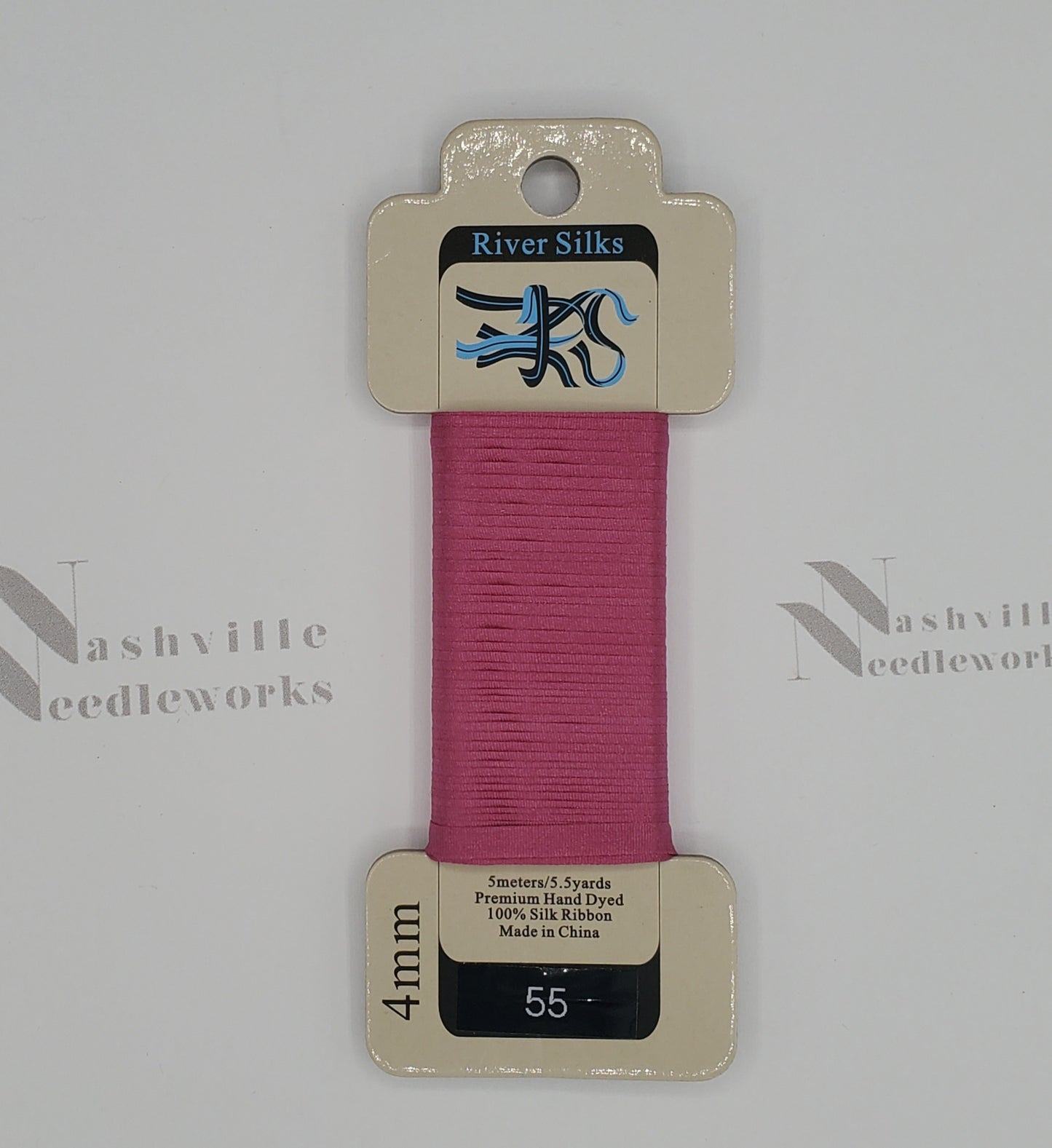 Prism Pink Silk Ribbon -55