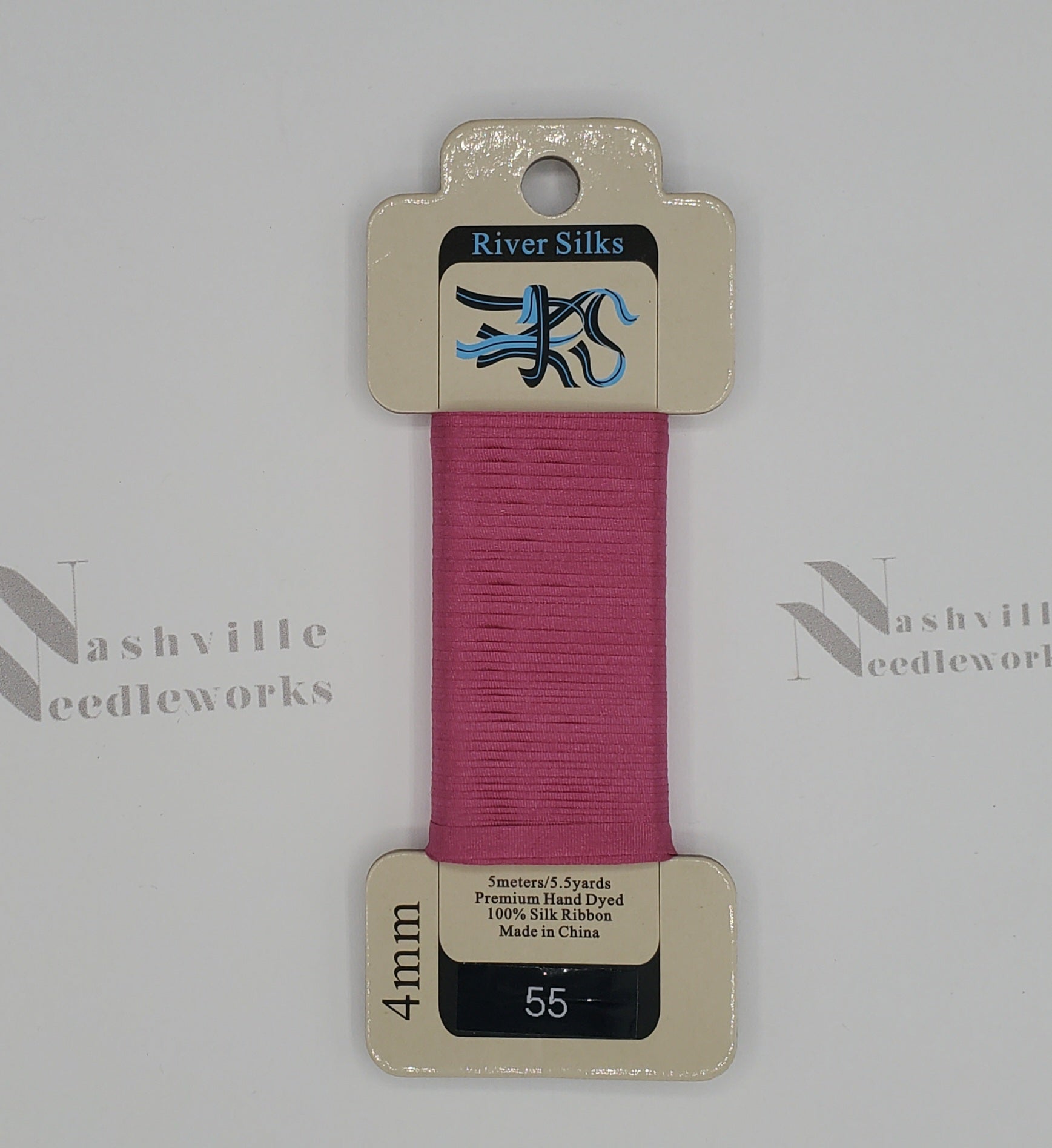 Prism Pink Silk Ribbon -55